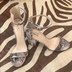 Snakeskin heels